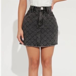 Fashion Nova Denim Skirt Size:Small Nwt
